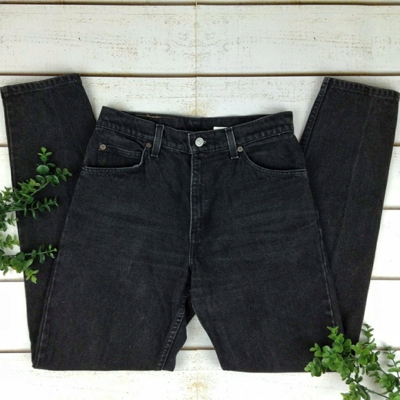 Levi's Denim - Levi's Vintage 550 Relaxed High Waist Black Jeans